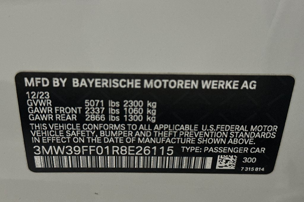 2024 BMW 3 Series 330e iPerformance