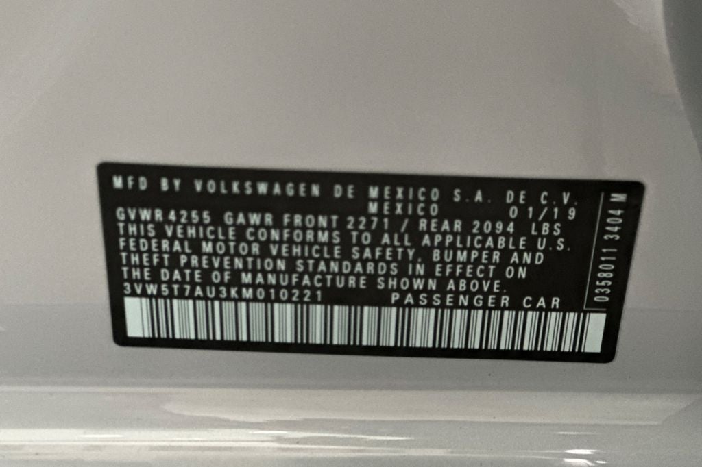 2019 Volkswagen Golf GTI 2.0T S