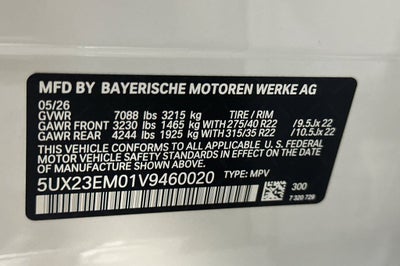 2027 BMW X7 xDrive40i