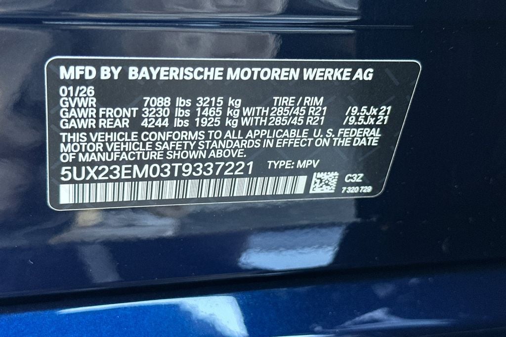 2026 BMW X7 xDrive40i