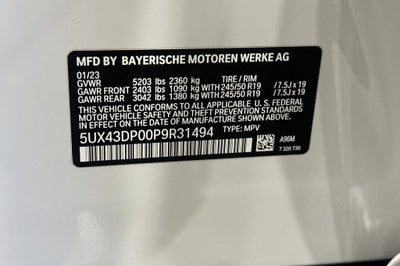 2023 BMW X3 sDrive30i