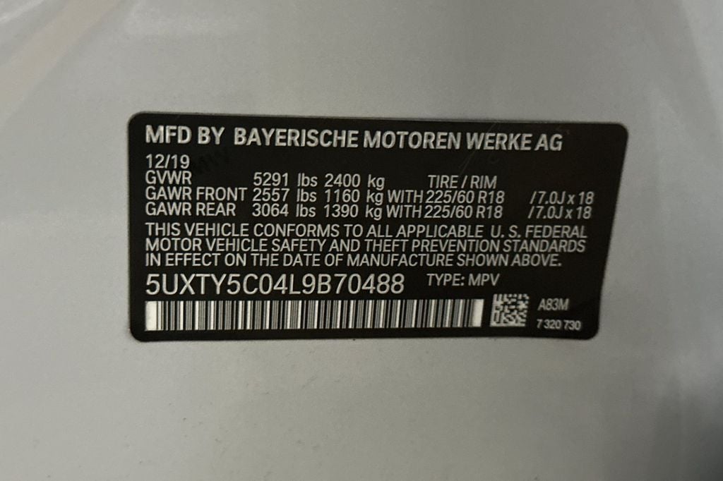 2020 BMW X3 xDrive30i