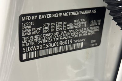 2016 BMW X3 xDrive28i
