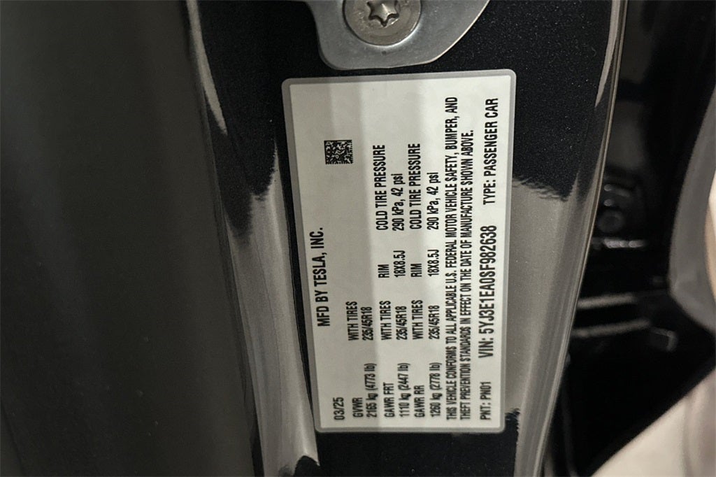 2025 Tesla Model 3 Long Range