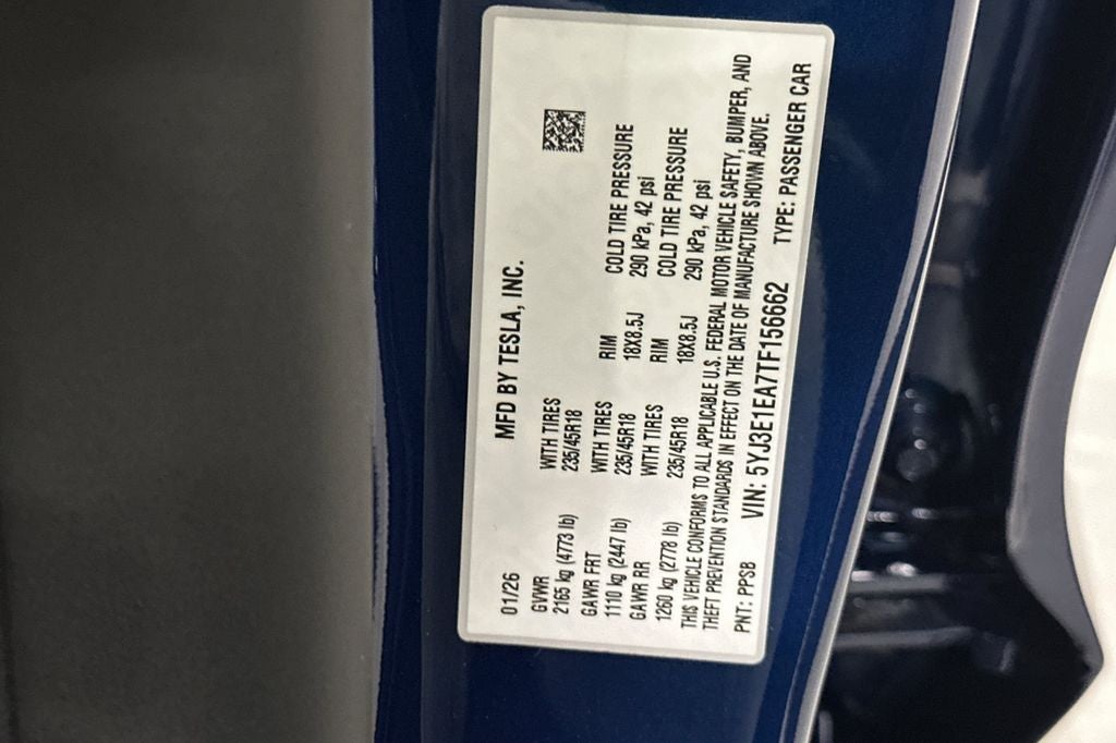 2026 Tesla Model 3 Premium