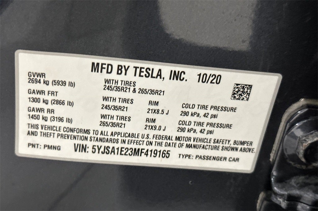 2021 Tesla Model S Long Range