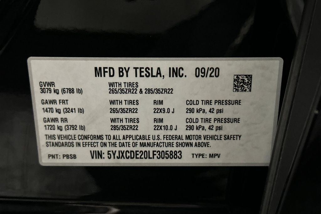 2020 Tesla Model X Long Range