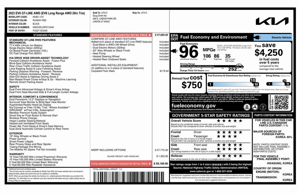 2023 Kia EV6 GT-Line