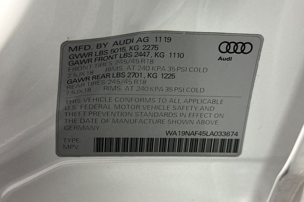 2020 Audi A4 allroad 2.0T Prestige quattro