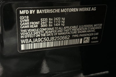 2018 BMW 5 Series 530e iPerformance