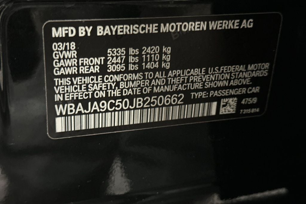 2018 BMW 5 Series 530e iPerformance