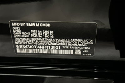 2022 BMW M3 Competition