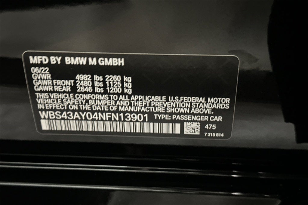 2022 BMW M3 Competition