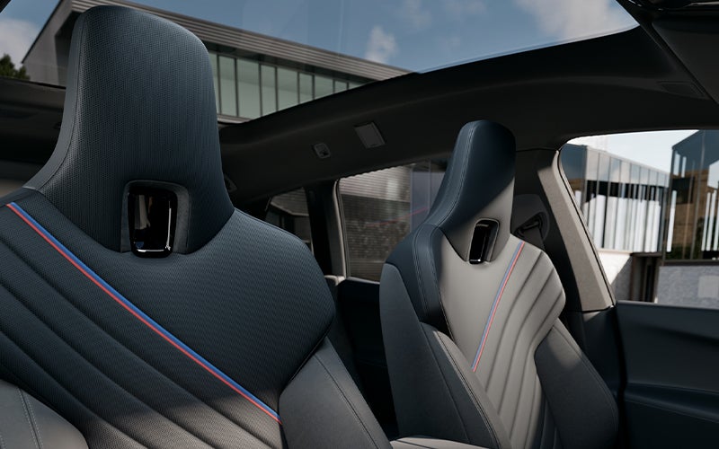 Interior seats and upholstery of the BMW iX M70. | Weatherford BMW of Berkeley in Berkeley CA