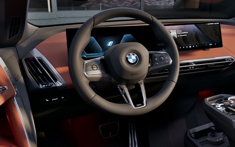 The BMW iX steering wheel. | Weatherford BMW of Berkeley in Berkeley CA