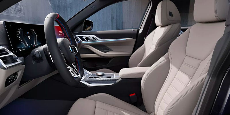 The interior of the 2025 BMW i4 in Berkeley, CA