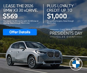 2026 X3 30 xDrive Lease