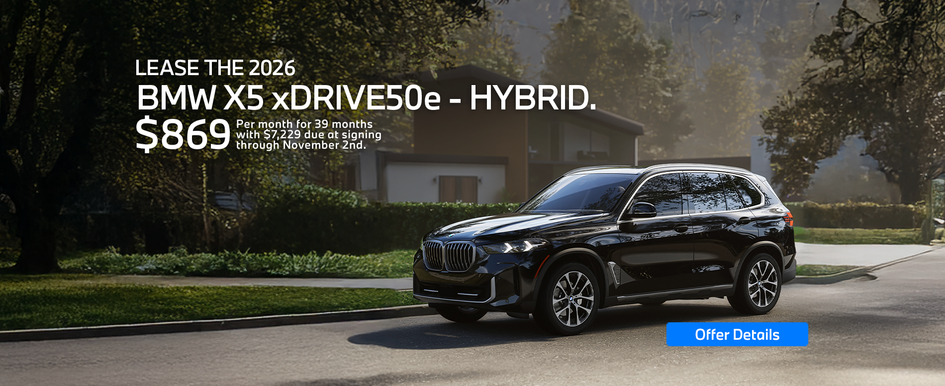 2026 BMW X5 xDRIVE50e - HYBRID