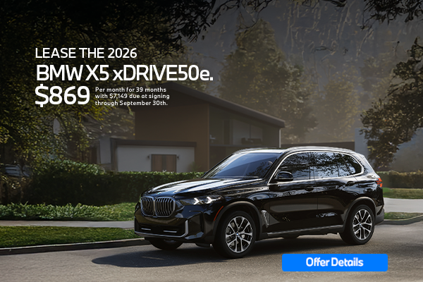 2026 BMW X5 xDRIVE50e