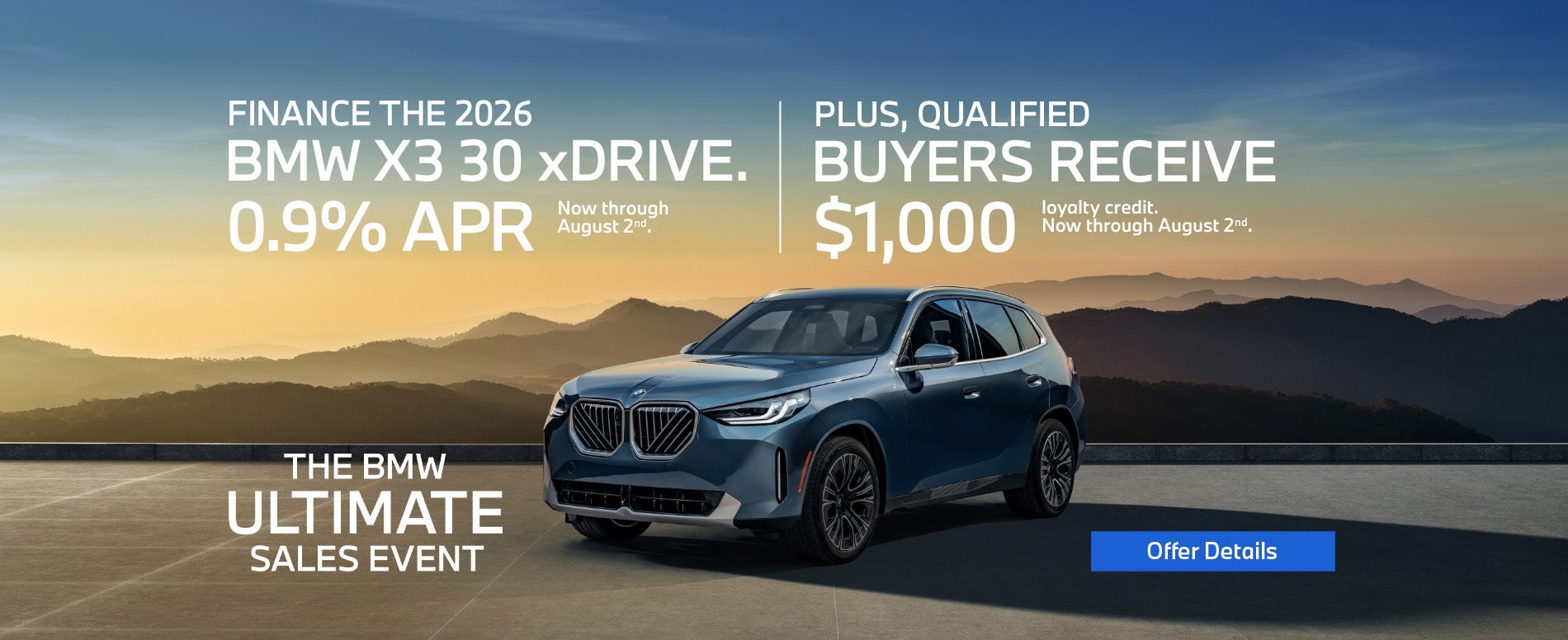2026 BMW X3 30 xDRIVE