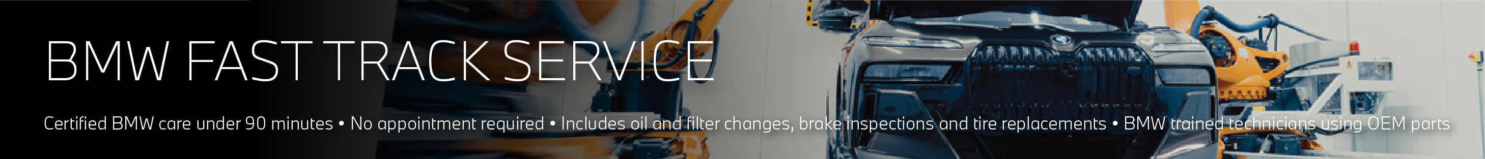 Fast Track Service Banner